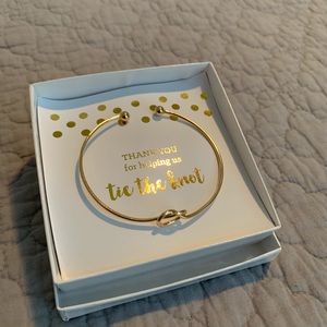 Bridesmaid gold-plated gift bracelet